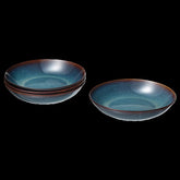 GLADELIG Deep plate, blue, 21 cm/ Pack of 4 Plates